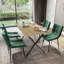Dining Chairs Upholstered Velvet Fabric Seat Kitchen Dining Room Furniture, UKFR Certified-340277521-340277526