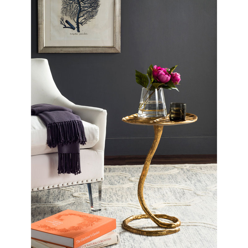 Medora End Table, Gold