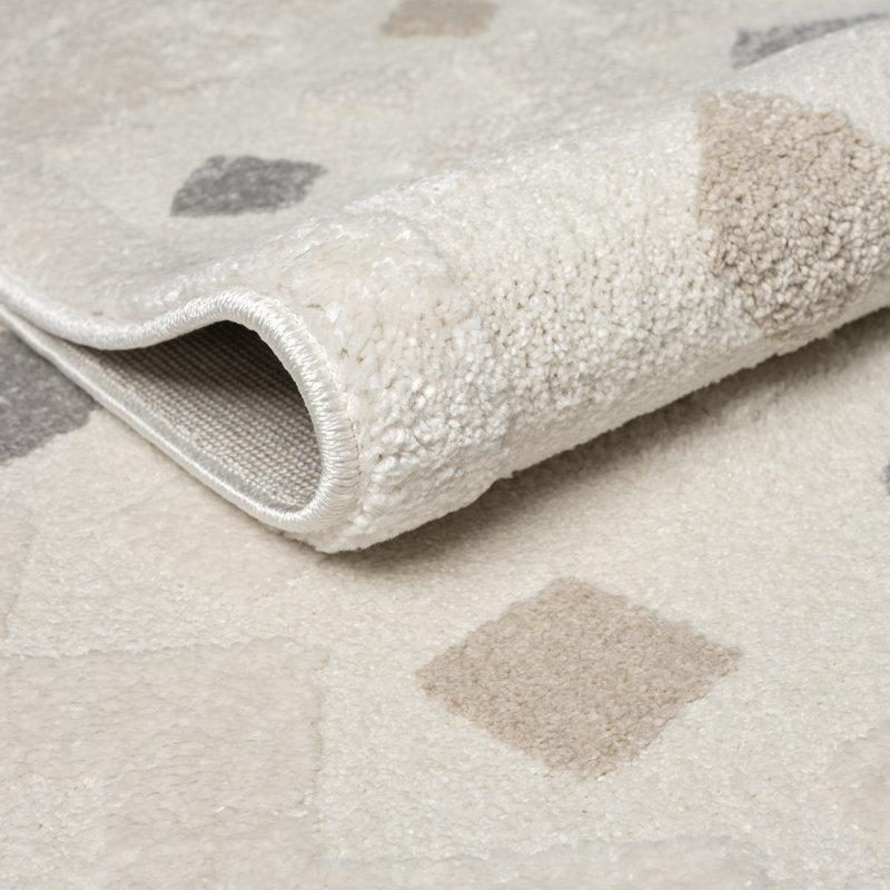 Abani Hatton COZ160A Cream Grey Tribal Medallion Area Rug, Rectangle 2' x 3'