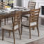 Ensemble de chaises d'appoint de style traditionnel cerisier 2 pièces