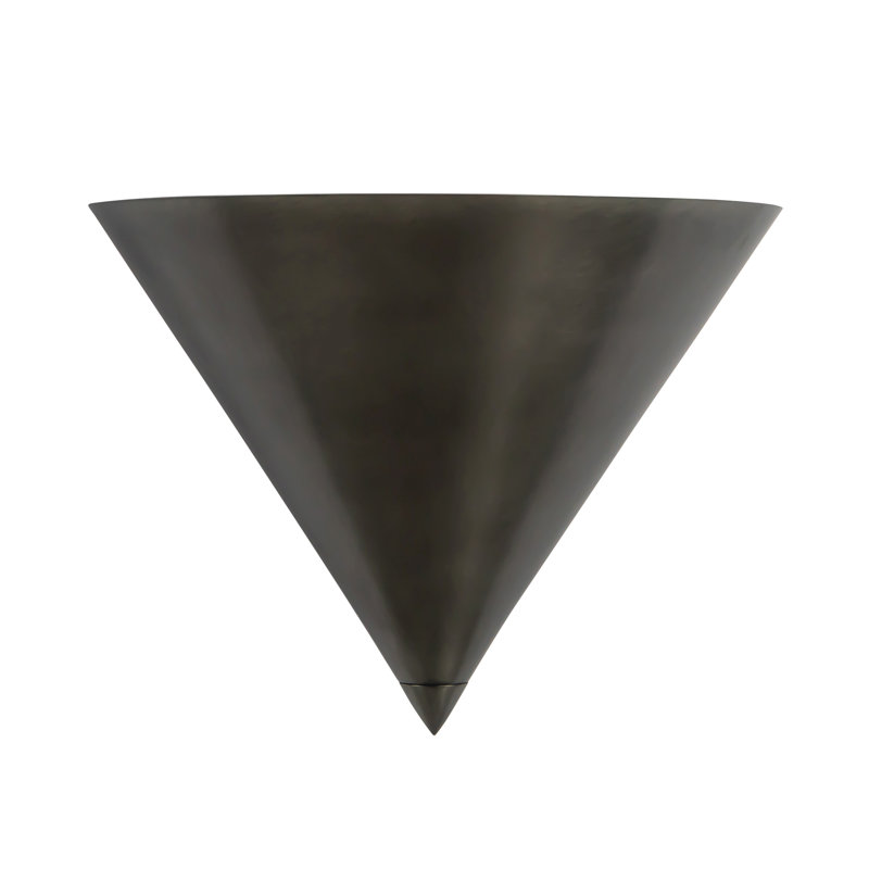 Versus 8-in Brass Wall Sconce, Silver