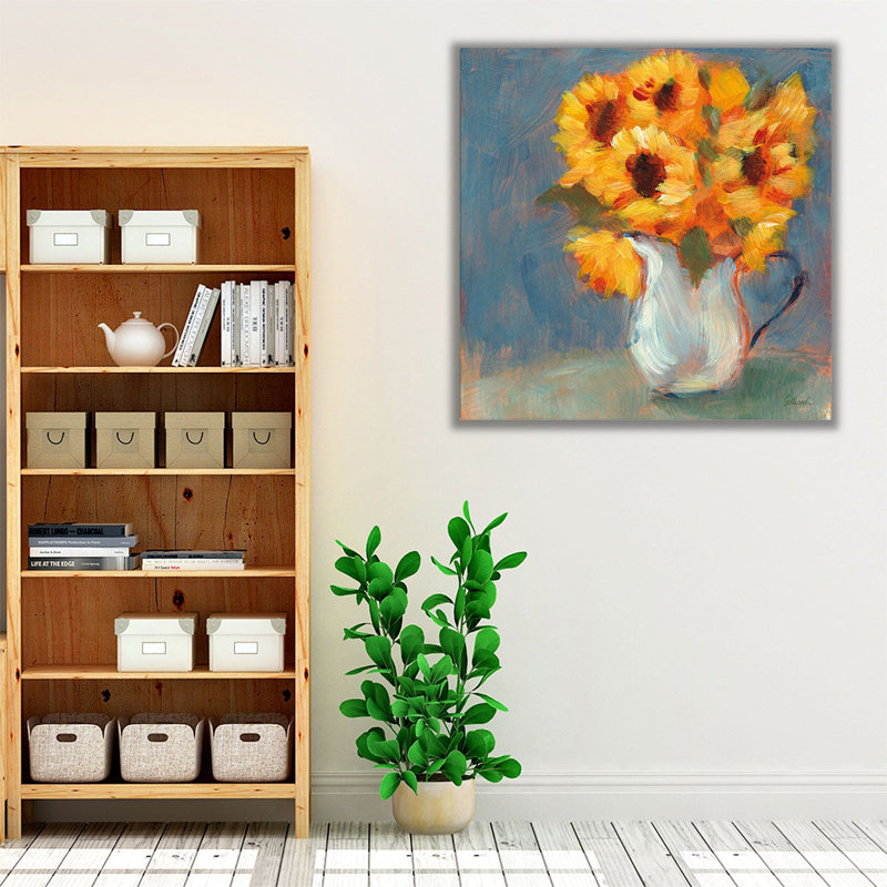 Cuisine tournesols - impression sur toile, H 30 po x l 30 po