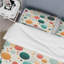 Ensemble de housse de couette Turquoise Retro Revival-1912324422