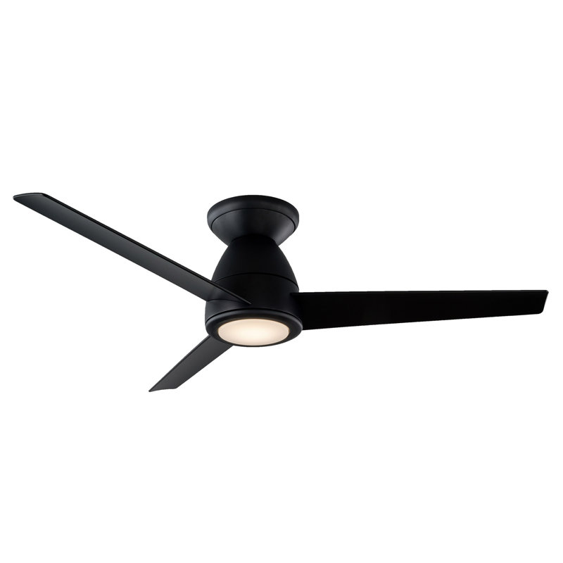 Ventilateur de plafond encastré intelligent à 3 pales Tip avec ensemble d'éclairage DEL et télécommande Bluetooth inclus