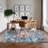 Machine Washable Rug with Rubber Backing for Living Room Vintage Non-Slip Dining Room Rug Easy-Cleaning Floor Carpet for Bedroom Playroom-303789227