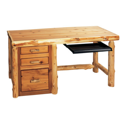 Bureau en bois de cèdre avec glissière Fireside Lodge