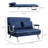 Versatile Convertible Sofa Bed with Adjustable Backrest and Plush Pillows