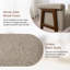 Banc rembourré en mélange de polyester Lovice-1488132110