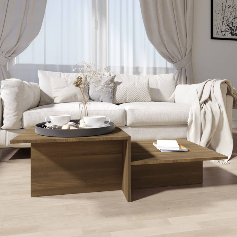 Coffee Table End Table Sofa Table Living Room Furniture Engineered Wood, Brown Oak, Brown Oak