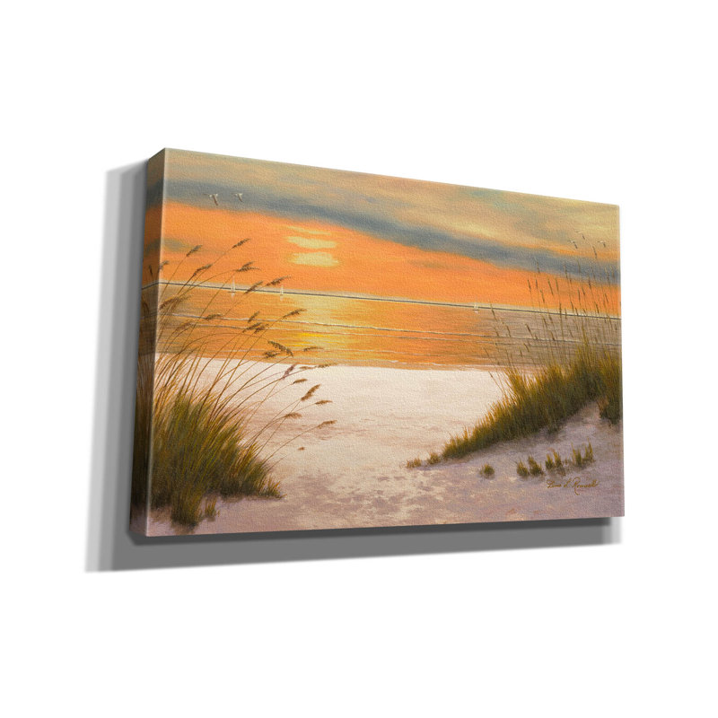 «Summer Sunset» par Diane Romanello, H 26 po x l 40 po x P 1,5 po