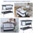 Scarletta Baby Bassinet Bedside Crib with Storage Basket and Wheels, Easy Folding Bed Side Sleeper Adjustable Height Portable Crib for Newborn-1071534010