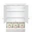 Armoire de rangement pour salle de bain, armoires à pharmacie pour salle de bain avec miroir, 2 portes, 2 tablettes réglables et 3 paniers de rangement de style Noël