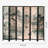 Amherst 94.6'' W x 68.9'' H 6 - Panel Solid Wood Folding Room Divider