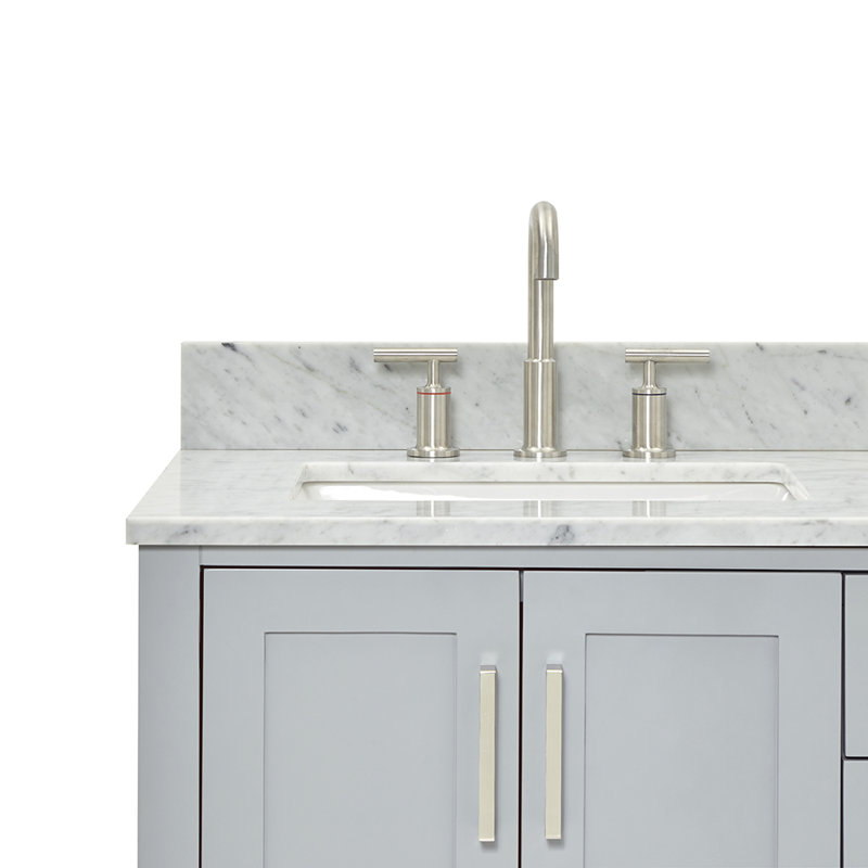 Magnolia Bath Vanity Rectangular Basin S073DCW2R, Gray, Rectangle ,  73"