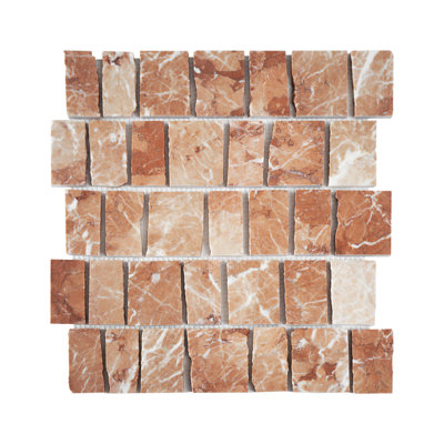 Carrelage mosaïque en marbre Rojo