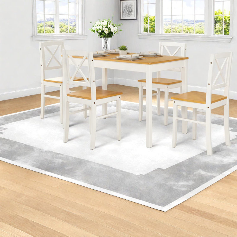 Space-saving Solid Wood Dining Table Sets For Small Spaces