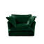 Fauteuil à revêtement antidérapant avec 1 grand coussin de dossier et 2 coussins décoratifs, un canapé profond et confortable, plusieurs coussins moelleux, tissu velours côtelé-1976643183