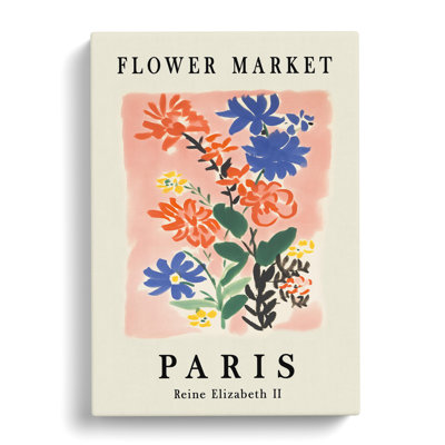 XMKTMKT-295 Flower Market Exhibition In Paris No.3 - Wrapped Canvas Print