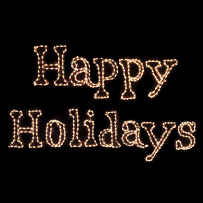 Panneau lumineux Happy Holiday