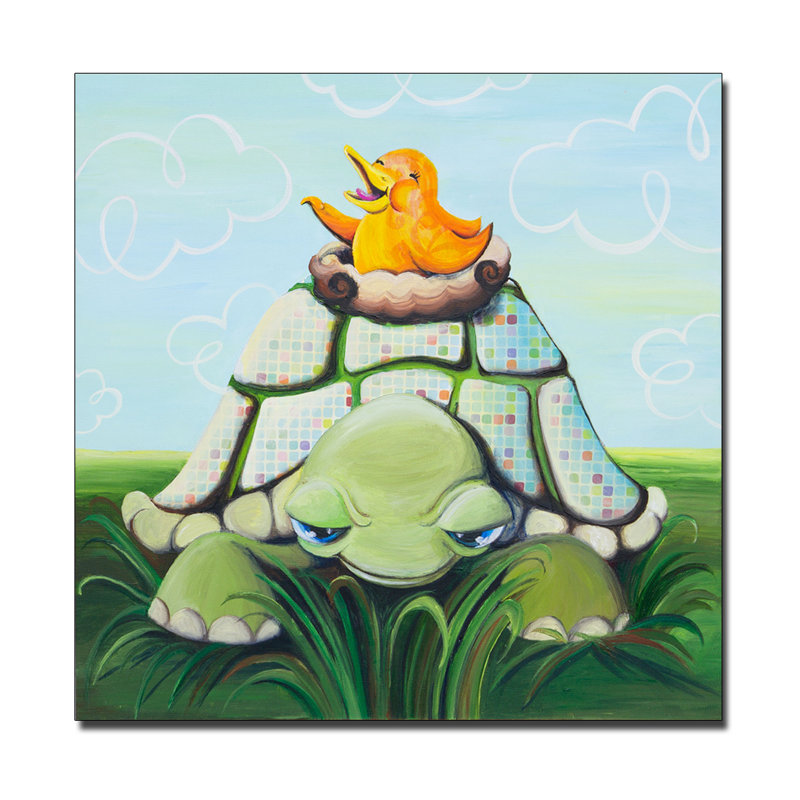 « après-midi frais », art sur toile, H 18 po x l 18 po x P 2 po