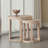 Transitional Style 1pc Round End Table With Lower Display Shelf