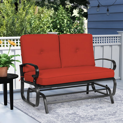 Banc d'extérieur en métal avec coussins Craigmore