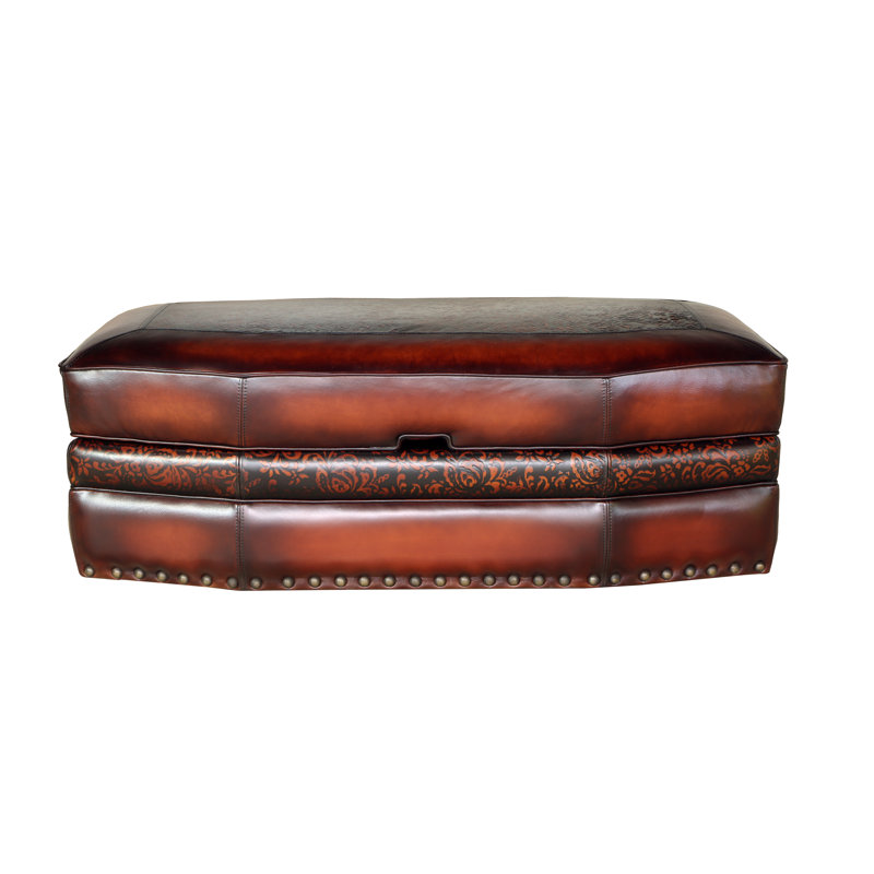 Balmoral Leather Ottoman, Polo (Maestro Artisano), No, Espresso