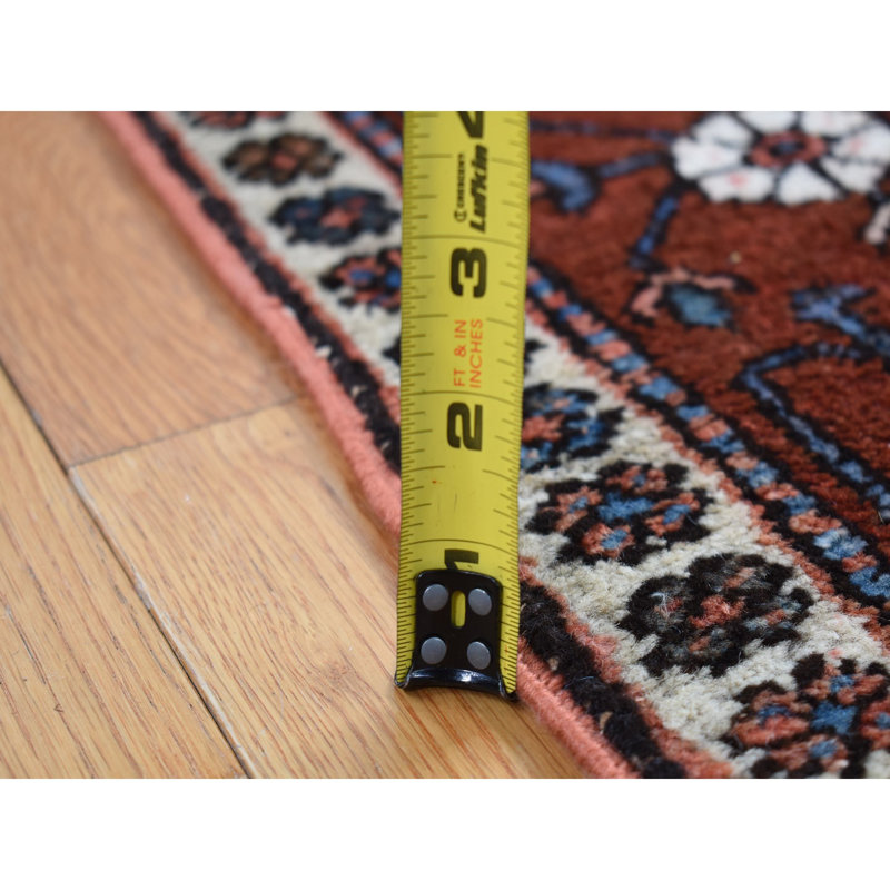 Thyron One-of-a-Kind 4'9" X 6'1" 1910s Wool Area Rug Red
