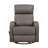1Pc Glider Recliner Chair With Swivel Motion Mocha Leather Upholstery Luxury Comfort Solid Wood Living Room Furniture-1246075517