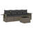  Garden Sofa Set Grey, Dark Grey