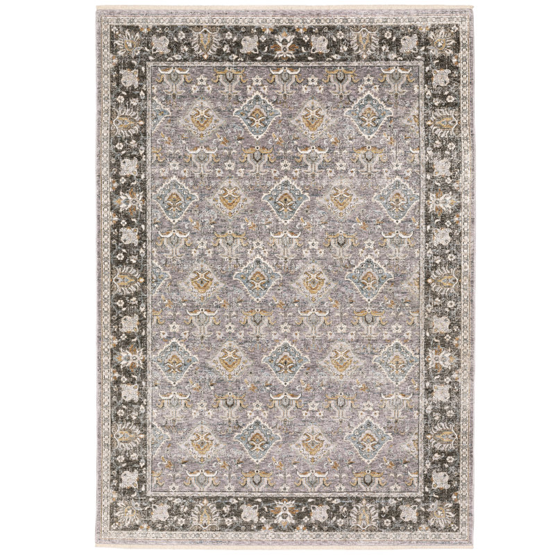 Tapis gris / brun Atherine, Rectangle 2 pi x 3 pi
