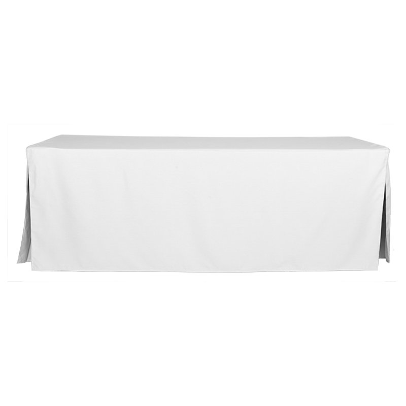 Tablevogue Table Cover, White, 96" L x 30" D