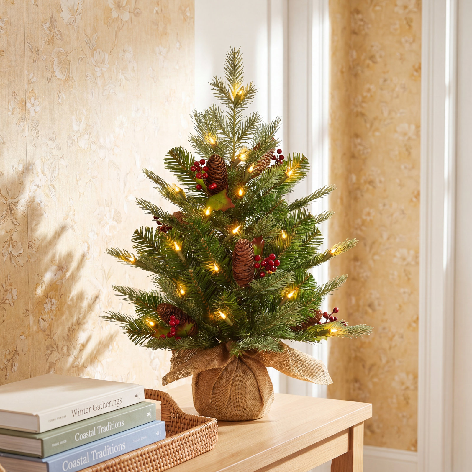 Nordic 2' Pre-Lit Spruce Tree