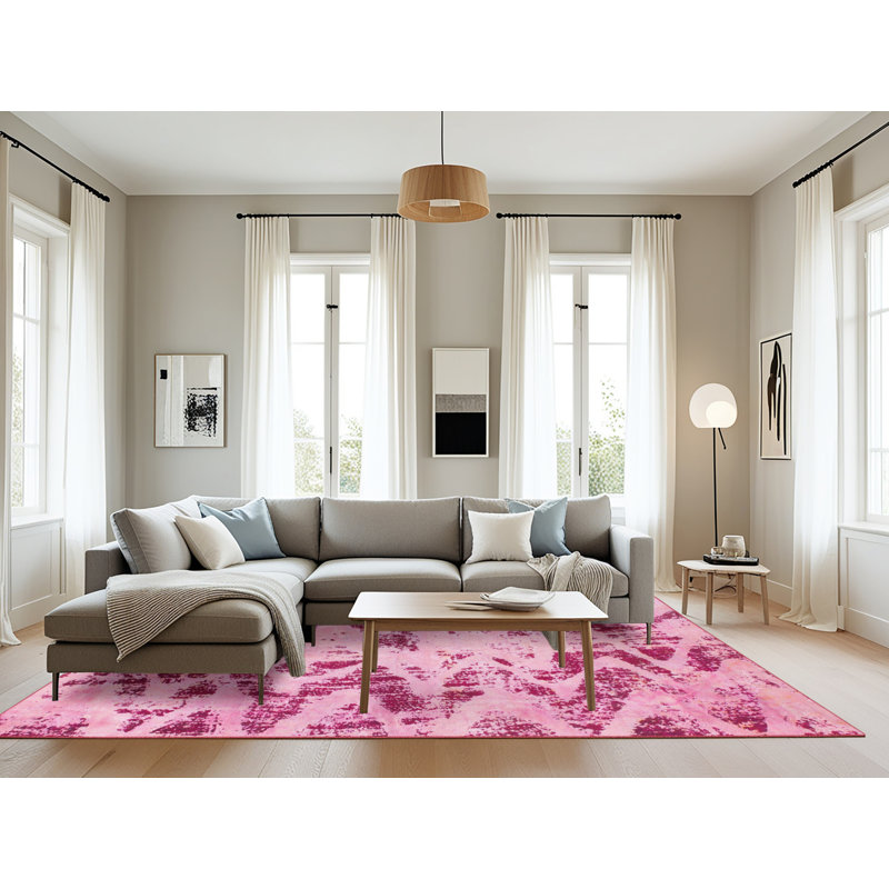 Abstract Indoor Rug, Rectangle 8' x 12'