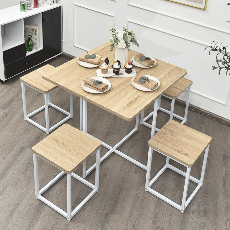 Wyomissing Dining Set, Natural, White, Natural