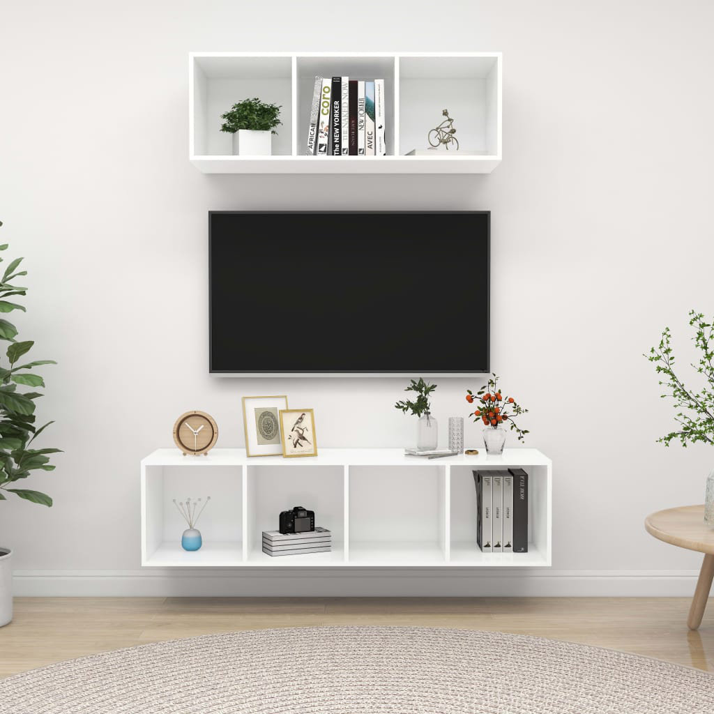 Dread Unfinished Floating TV Stand for TVs up to 88"