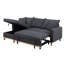 Canapé-lit modulaire réversible tissé gris foncé de 84,25 po Cosimo