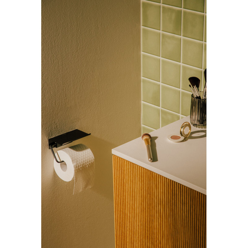 Hanlon Wall Mounted Toilet Paper Holder, Matte Black