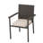 Weather Multi Brown Dining Chair With Cushion, Stackable, 34.46" H, No Assembly Needed Stackable 25.04" W,