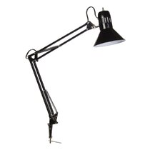 Inbox Zero Johniel Adjustable Magnifier Led Table Clamp Lamp 10X