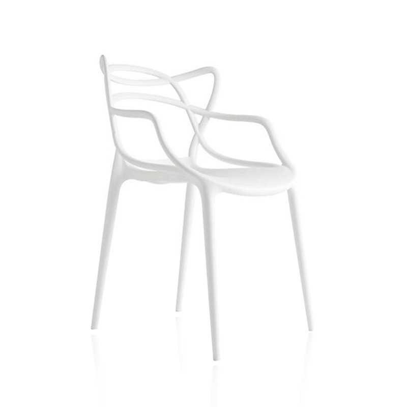 Fauteuil empilable Monte, blanc, 4