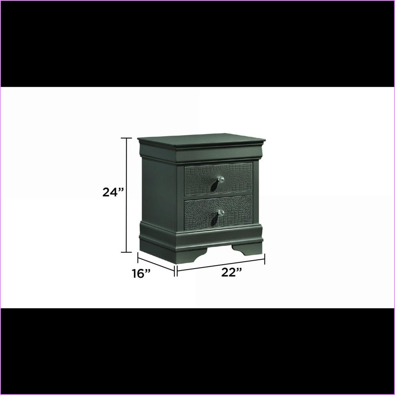 Table de chevet 2 tiroirs Blaze