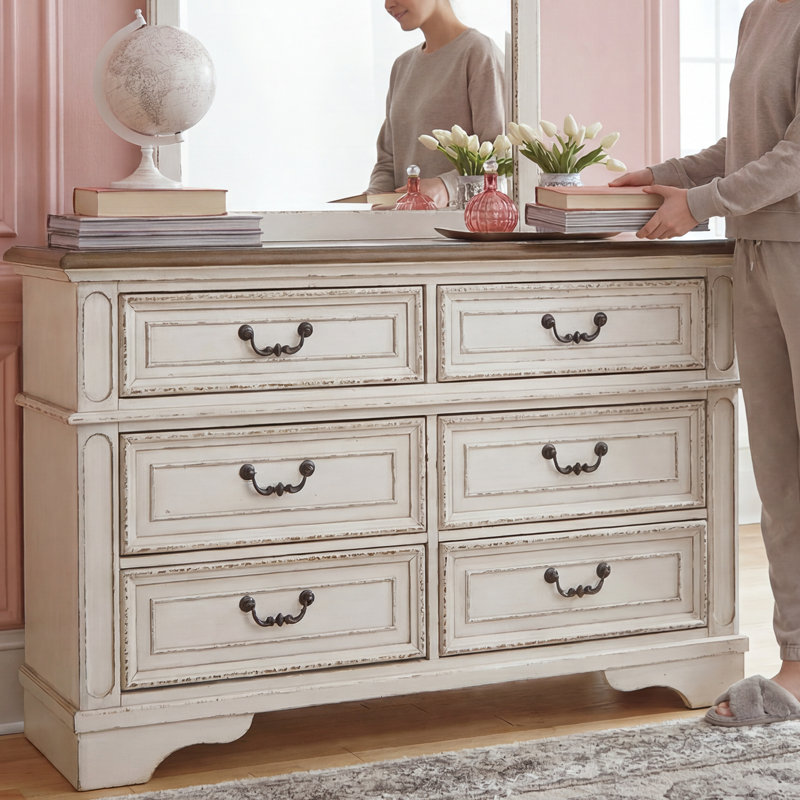 Heraldas 54.13 " W 6 - Drawer Dresser