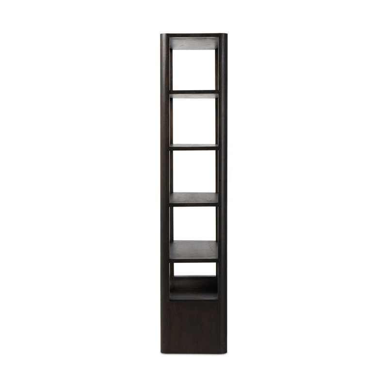 Lloyd Bookcase-Aged Natural Oak, Smoked Black
