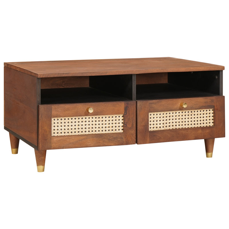 Solid Wood Coffee Table with Storage