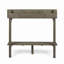 Table de bar d'extérieur en bois d'acacia, finition grise