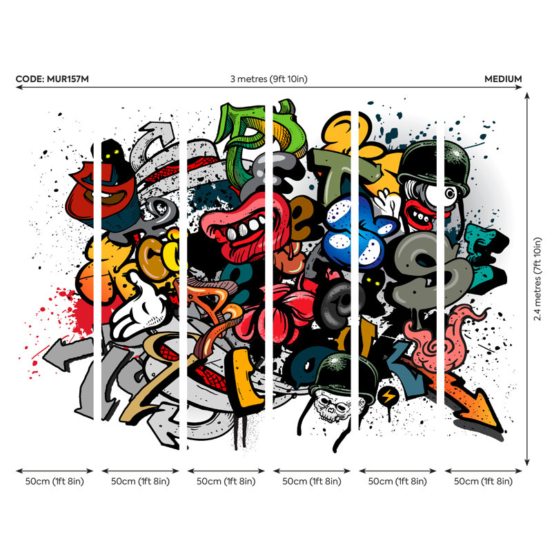 Holmes Matte Wall Mural, 240 cm L x 300 cm W