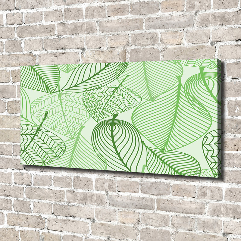 Leaves Pattern - Wrapped Canvas Print