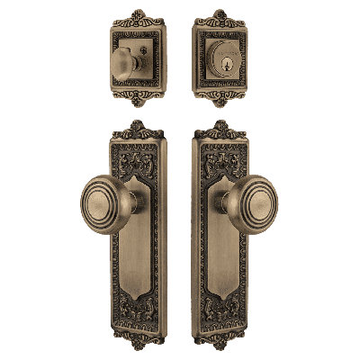 Nostalgic Warehouse Egg & Dart Entry Set with Deco Knob