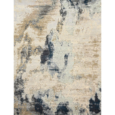 Hand Knotted Abstract Indoor Rug
